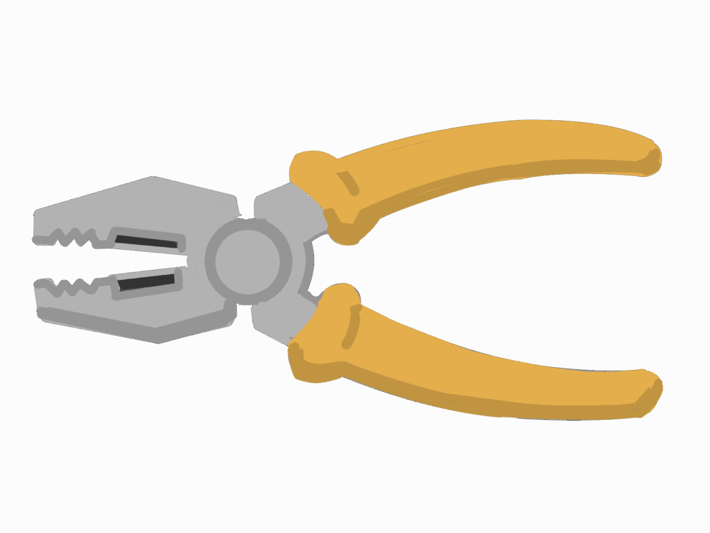ペンチのイラストです。